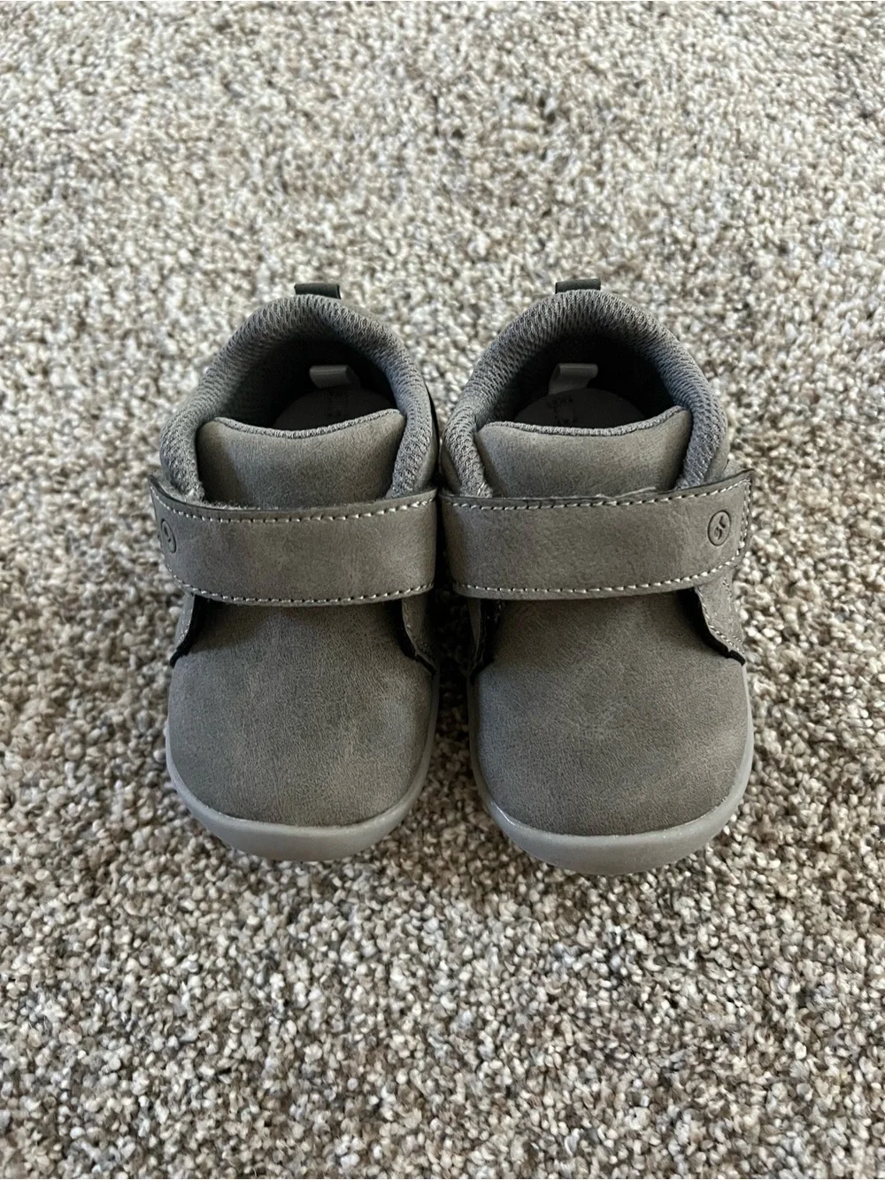 Stride Rite Baby Grey Hook-and-Loop Casual Shoes